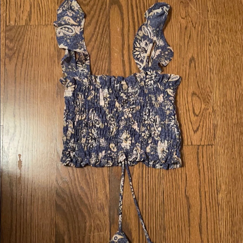 Misa Los Angeles top blue and yellow